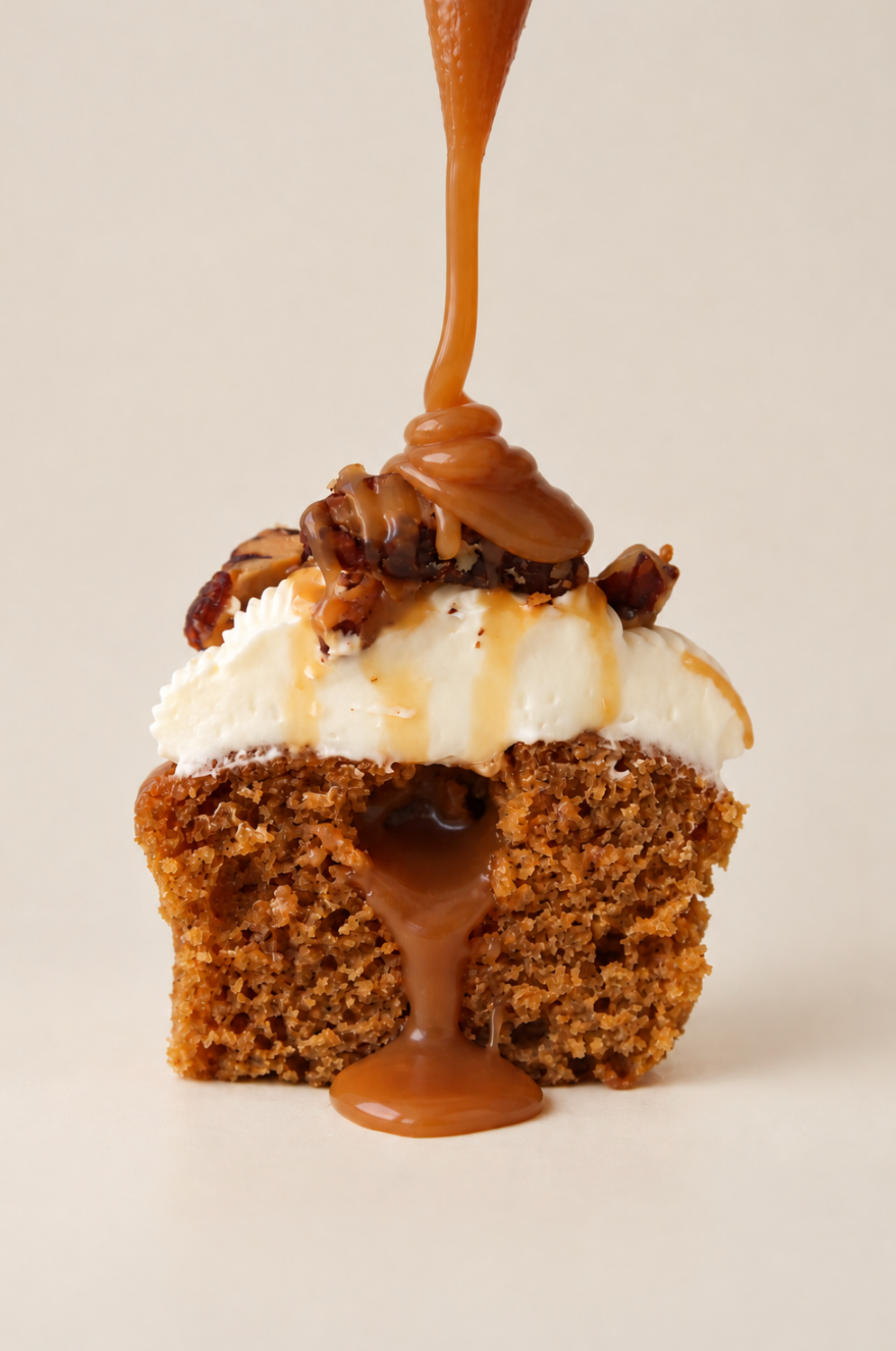 Pumpkin Salted Caramel Cupcake