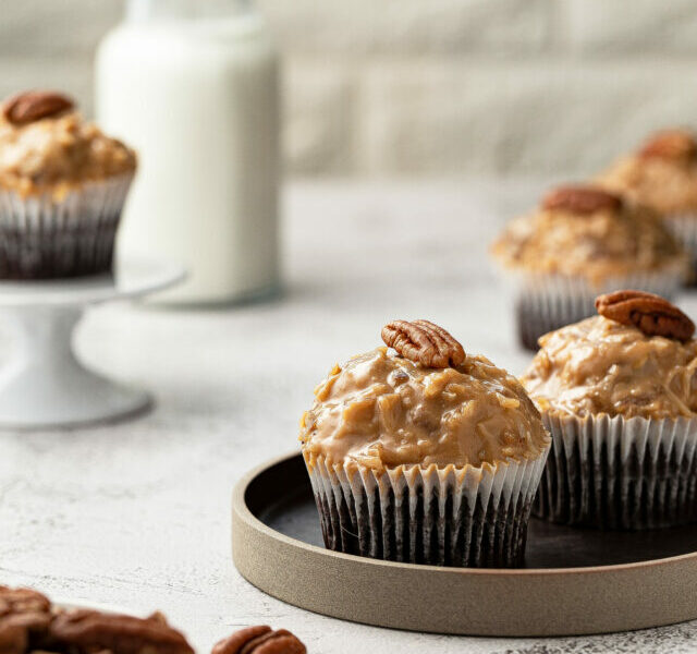 German Chocolate Cupcake