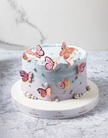 Butterfly Cake – Purple Turquoise