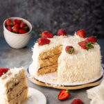 Coconut Strawberry Cake 1